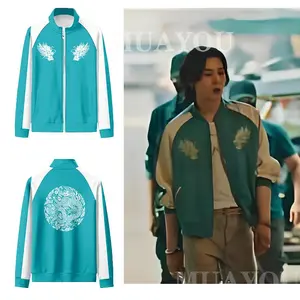 Agust D Same style 3D Baseball Jacket Men Bomber Jacket Harajuku Hip Hop Hoodie Stand Collar Zipper Sweatshirt Casual Sportswear