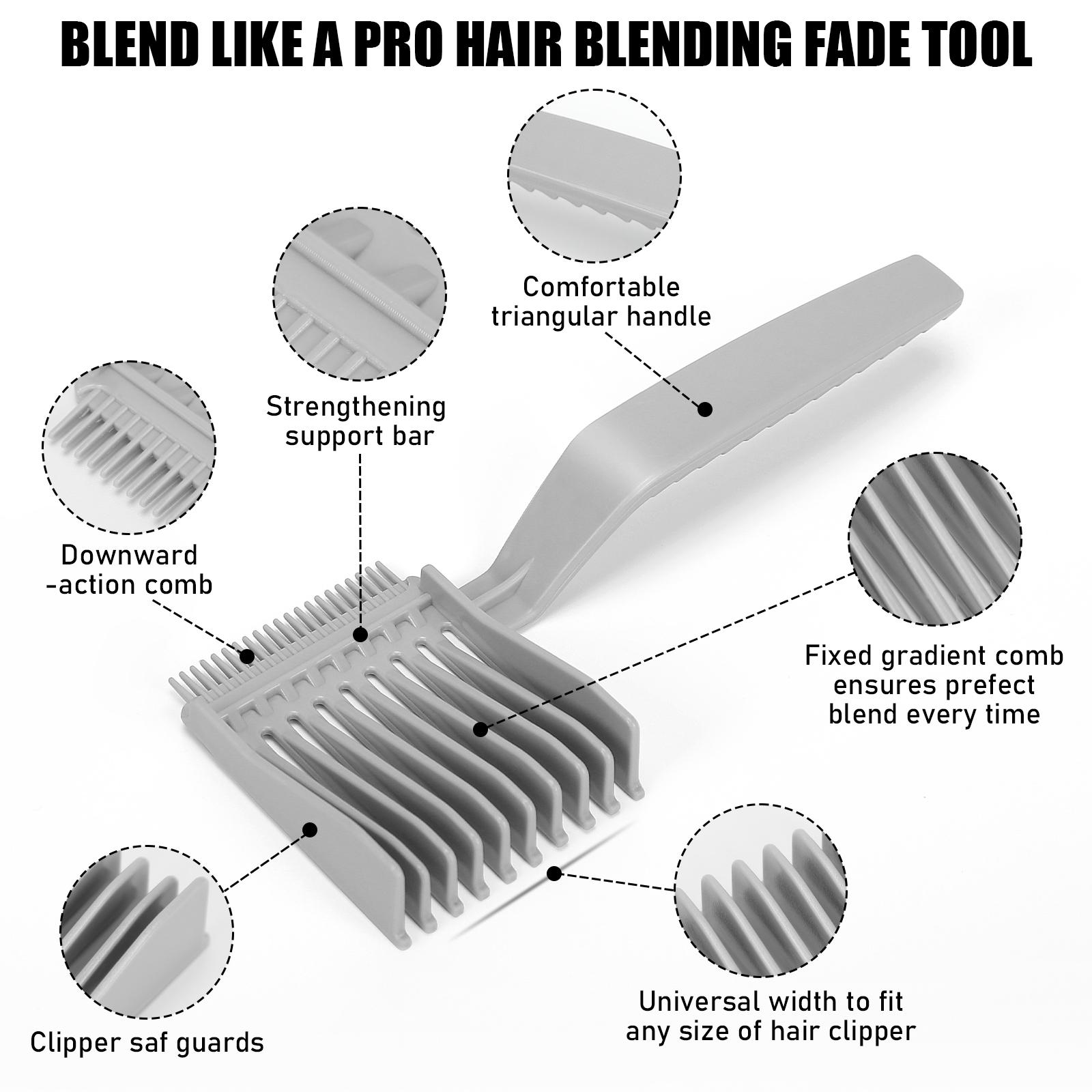 3 Pack Fade Comb for Men 2026 , Hair Fade Tool Blending Combs for Fades Suit for Home Salon Compatible with All Hair Clippers Barber Accessories 3 Pack Fade Comb for Men 2026 , Hair Fade Tool Blending Combs for Fades Suit for Home Salon Compatible with All Hair Clippers Barber Accessories