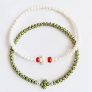Komboskini Chotki prayer rope bracelet.Greek Orthodox prayer rope 61  Komboskini 33-65 knotted wax thread bracelet, Greek cross prayer rope bracelet