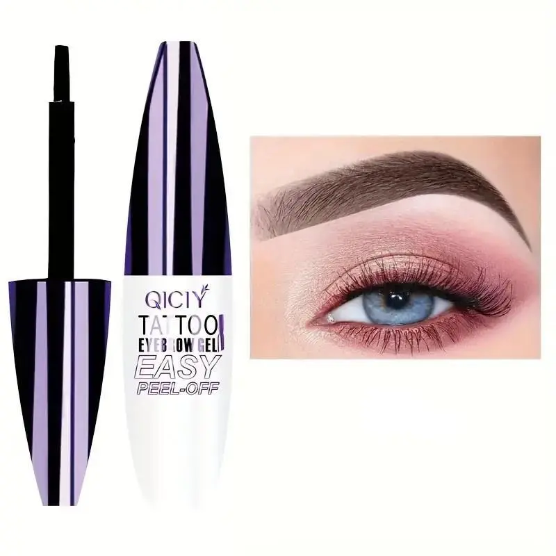 3 semi permanent eyebrow gel - waterproof, long-lasting tattoo, easy to peel off, sweat resistant eyebrow makeup #01