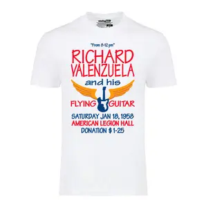 Richard Valenzuela and His Flying Guitar Poster La Bamba Graphic Tee Shirt