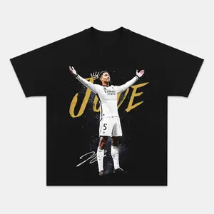 Jude Bellingham Washed Graphic Tee - Football Streetwear T Shirt