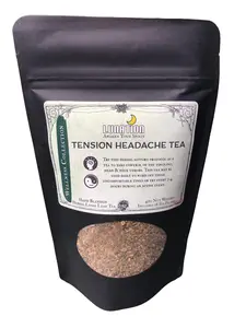 Lunation Stores Tension Headache Relief Tea 45g | Relieve Tingling | Neck throbs | Calming | Natural Remedy | No Caffeine | Loose Leaf Herbal