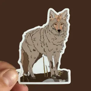 Funny Coyote Sticker