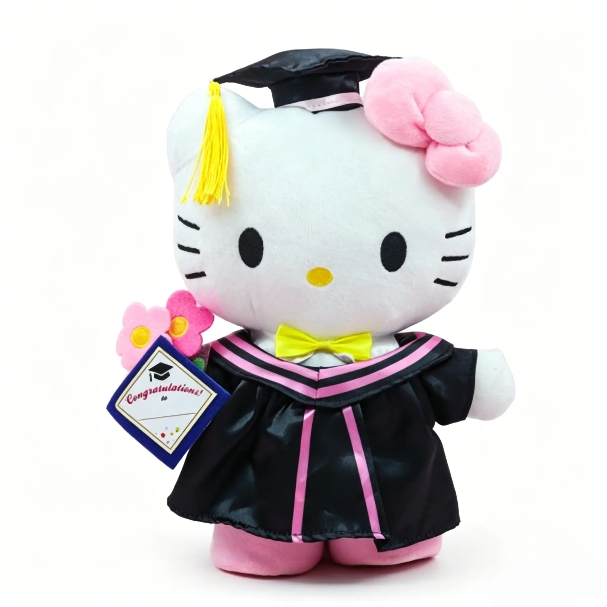 Hello Kitty Graduation Plush Toy, 11.8‑inch Cute Stuffed Animal Soft Plush Doll Graduation Keepsake Collectible Gift for Kids Girls Teens Fans