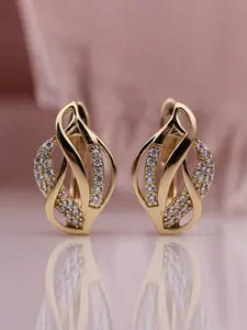 1 Pair Gorgeous Cubic Zirconia Hoop Earrings Fashion Earrings For Women For Wedding Party Engagement Anniversary Jewelry Valentine's Day Gift