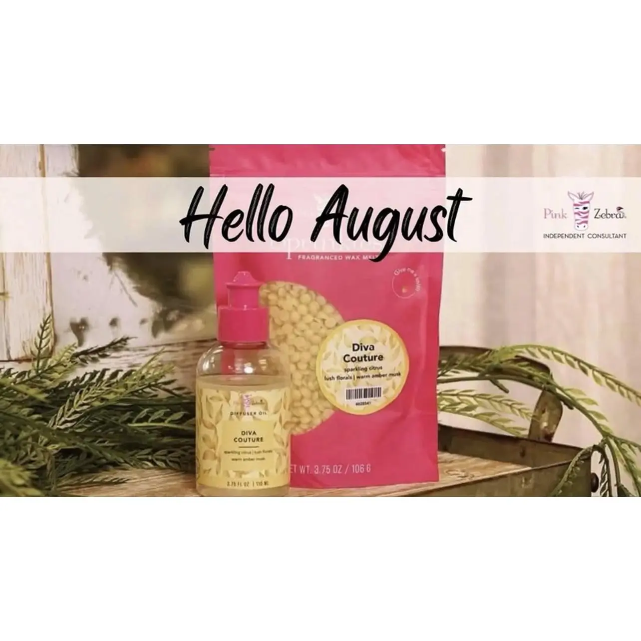August Paisley Pick of the Month Duo - Diva Couture Fragranced Wax Melt & Body Oil Set