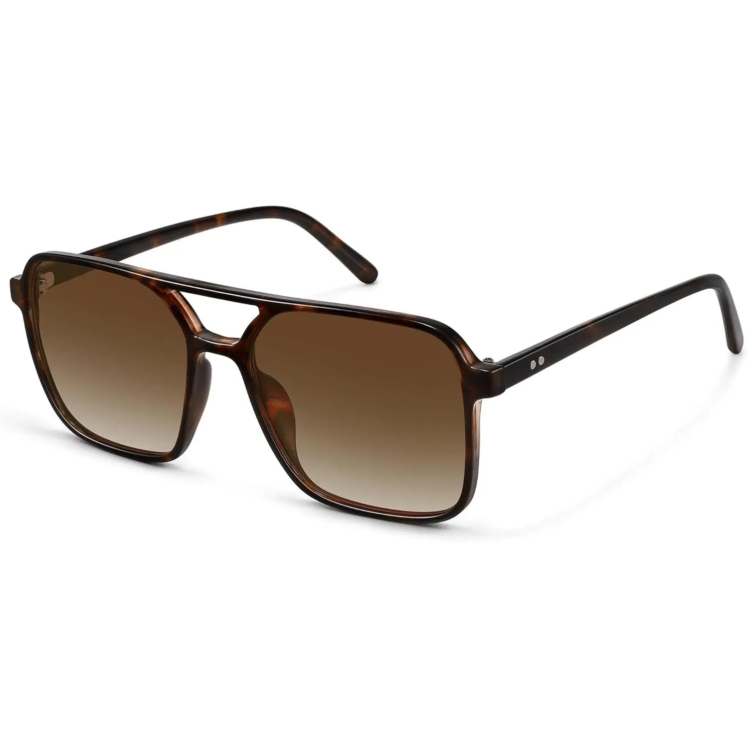 FOZONO Square Aviator Sunglasses - Men's Sunglasses, Anti-UV Protective Shades for Women, Retro Trendy UV400 Eyewear, Sunglasses For Women