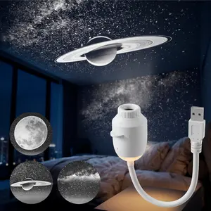 JOYIN 2-in-1 Starry Sky Projector Night Light, Portable Galaxy Projector with 3 Interchangeable Films, USB LED Night Light with Adjustable Brightness & Touch Control, Mini Starry Projector for Bedroom Ceiling Car Home Decor Gift for Adults