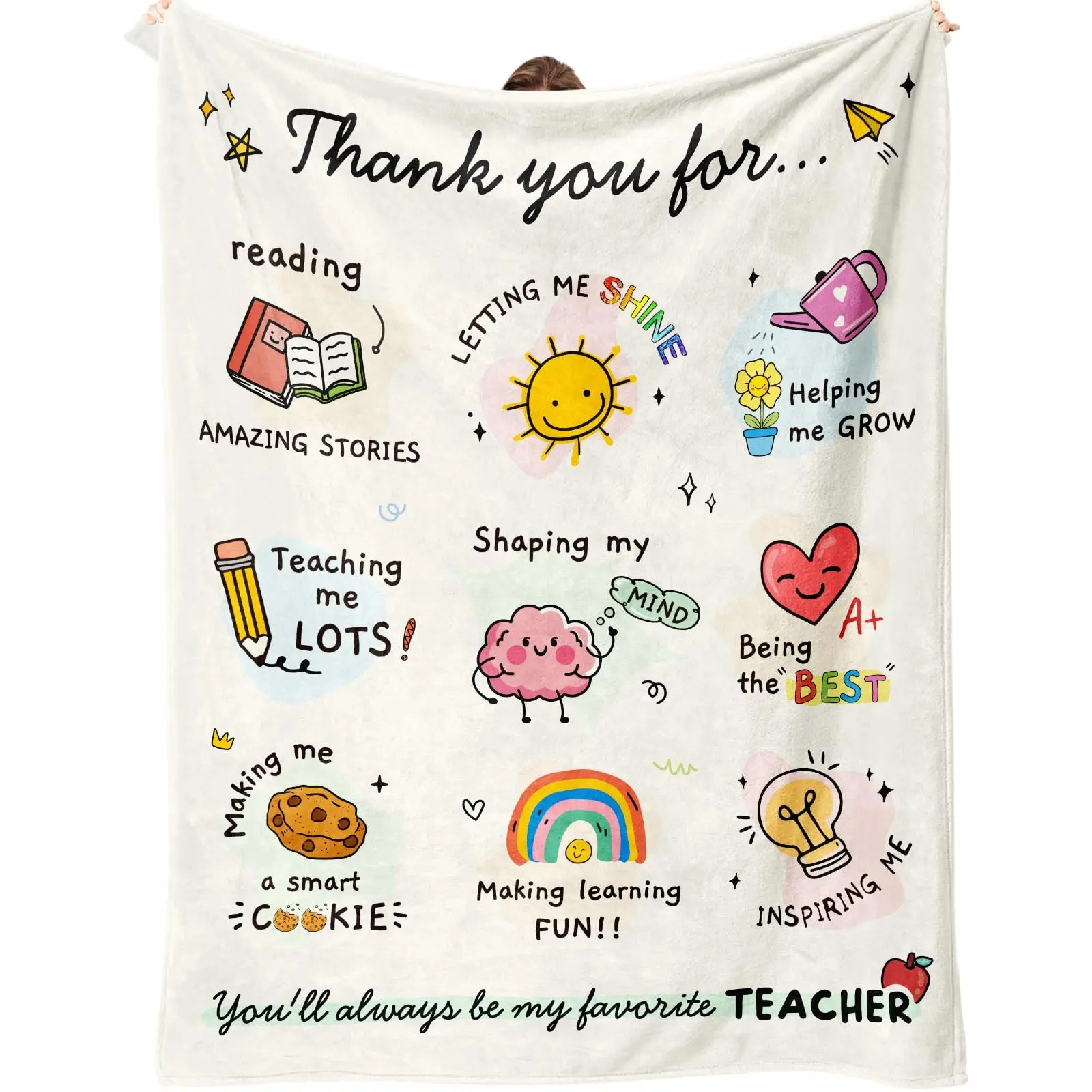 1PC Teacher Appreciation Gift Blanket, Soft Warm Blanket, Soft Warming Blanket, Heartfelt Gift Blanket, Teacher Gifts, Teacher Gifts, Best Teacher Gifts from Students, Teacher Appreciation Gifts