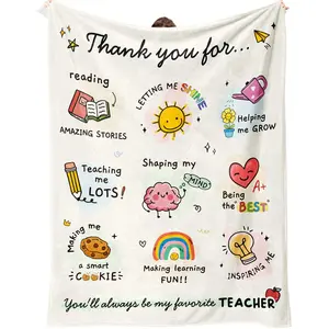 1PC Teacher Appreciation Gift Blanket, Soft Warm Blanket, Soft Warming Blanket, Heartfelt Gift Blanket, Teacher Gifts, Teacher Gifts, Best Teacher Gifts from Students, Teacher Appreciation Gifts