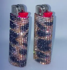 Pink Planes Diamond Lighter Case - Crystal Rhinestones Lighters - 2 Pack - Luxury Accessory - Bling Lighters Case - Gift for Her Accessories bic lighter vintage custom sparkle fancy rhinestone pocket