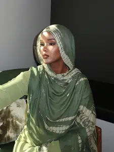 Women's Bohemian Watercolor Print Headscarf, Sun Protection Multicolor Scarf, Elegant Multi-Functional Shawl, Daily Wear, Wrap Dress or Robe