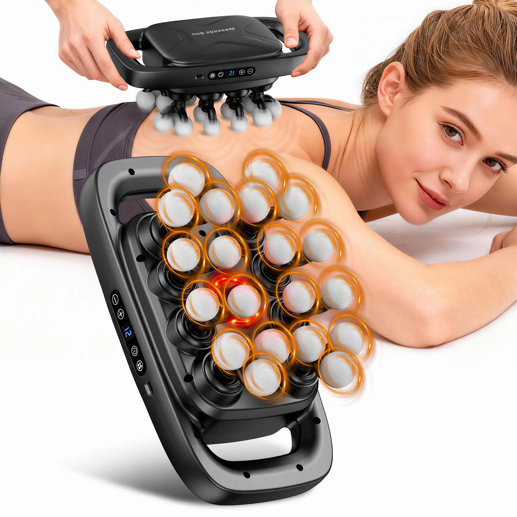 Quiet Massage Gun - 20 Massage Heads, 30 Speed Levels, 3 Multi-Mode Settings, Unisex Muscle Relief Tool, Easy to Control, for Back/Shoulder Muscle Recovery, Home Supply, Festive & Party Gift Option