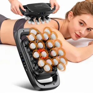 Quiet Percussion Massage Gun - 20 Massage Heads, 30 Speed Levels, 3 Modes for Back, Shoulder & Leg Muscle Recovery (Home Supplies, Party Gift Option)