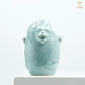 【Celadon Dragon Spout Fair Cup From Lei Huixian】 Dragon Spout Fair Cup – Handcrafted Tea Pitcher with Sculpted Dragon Head | 3 Variants incl. Stunning Wood-Fired Finish