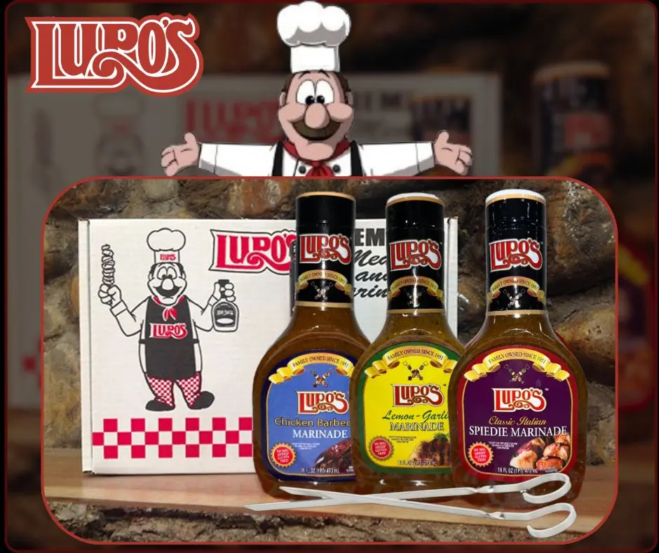 Lupo's Griller's Starter Pack – 3 Marinades & 4 Metal Skewers