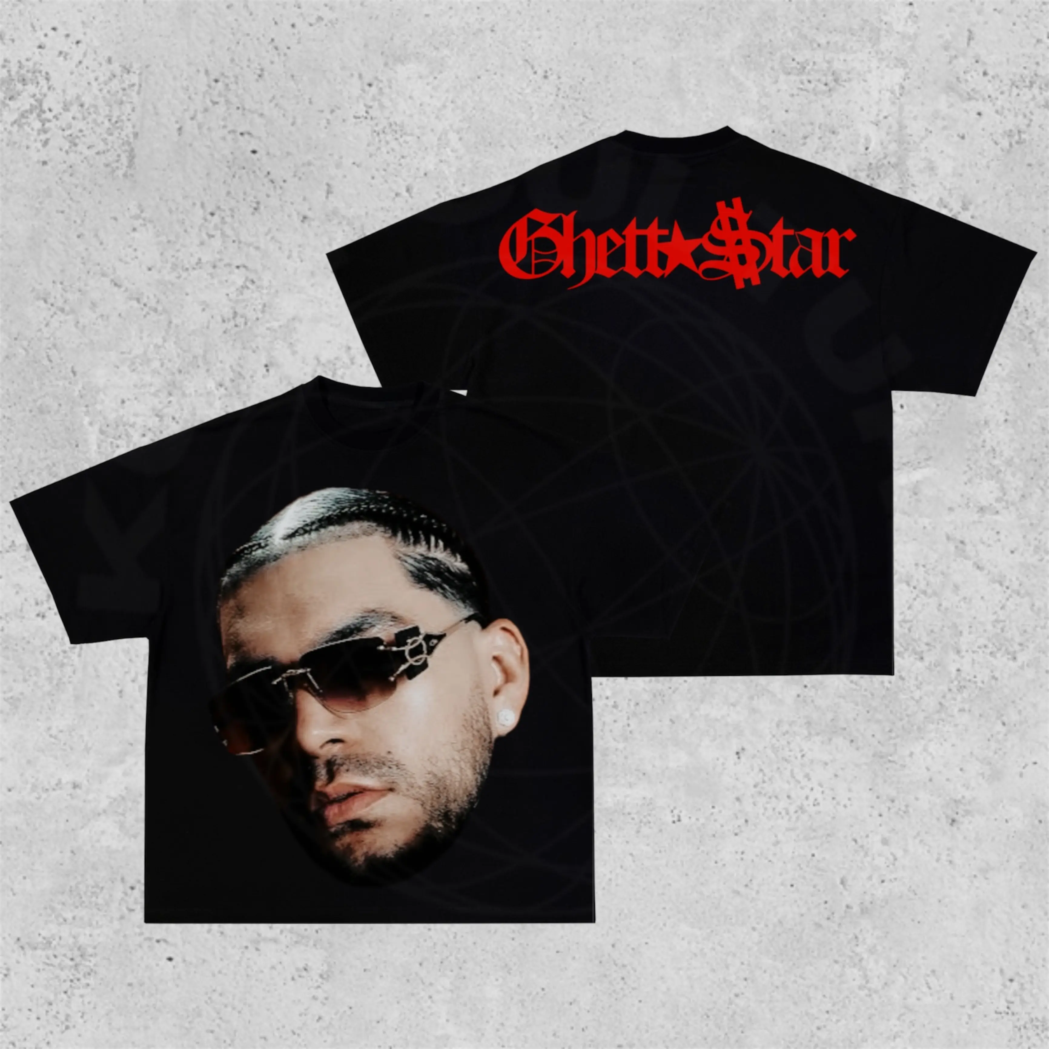 Ryan Castro (Ghetto Star) Big Face Unisex Heavy Cotton Tee