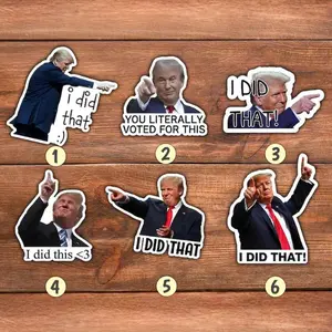 Netanyahu I Made Him Do That Pointing Sticker, Funny Political Satire Humor, Waterproof Vinyl Decal