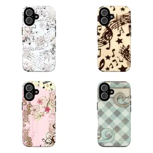 Vintage Music Notes Phone Case|Aesthetic Musical Score & Floral Art Cover  For iPhone 17 Pro Max 16 15 14 13 12 11 for Samsung S21 S22 S23 S24 S25 Phone Case|Tough Phone Case|gift for him for her|Gift for Music Lovers