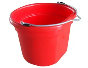 MR8QP-FSB-RED 8 Quart Red Flat Bucket