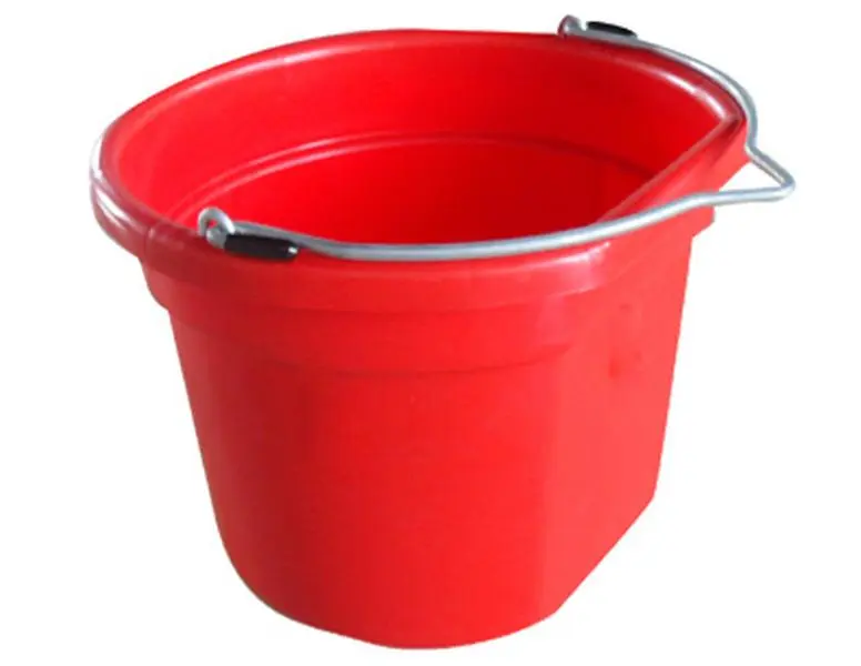 212 MAIN MR8QP-FSB-RED 8 Qt Rectangular Washing Bucket with Flat Sides, Bucket for Cleaning, Home Care & Household Supplies Laundry Detergent Container