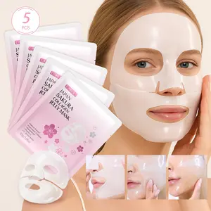 Laikou Sakura Collagen Hydrogel Mask, Affordable Glass Glow Hydrating Skincare Mask, Korean Skincare, Moisturizing Mask, Firming & Moisture Facial Mask, Deep Moisture • Radiant Glow • Plump & Smooth Skin, Moisturizing Beauty Mask