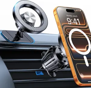 Magsafe Car Mount【20 Strong Magnets】Magnetic Phone Holder for Car Phone Holder Mount Dash Mounted Holders Cell Phone Holders for Your Car Accessories for Women Men for iPhone 17 16 15 14