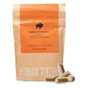 Wild Bison Organ Supplement – 180 Capsules | Natural Energy, Immunity & Focus Support | Liver, Heart, Spleen, Kidney & Pancreas Superfood Blend