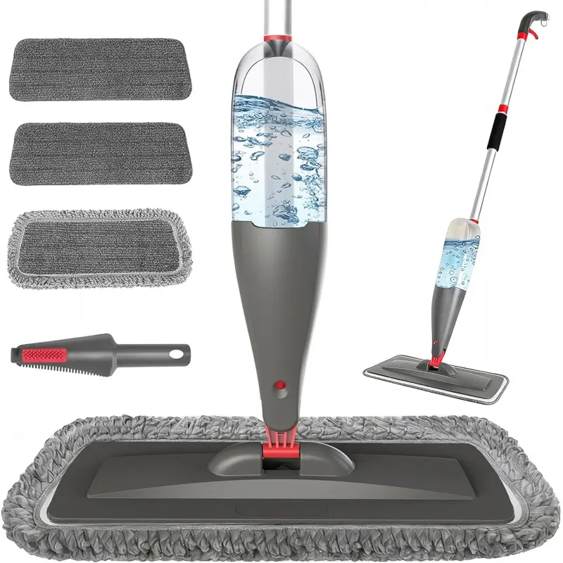 Spray Mop for Floor Cleaning with 3pcs Washable Pads - Wet Dry ...