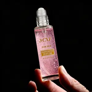 Female Pheromone Perume -FreshTrendsScent,Alcohol-Free,Long-Lasting 0.52 0z RollerballDesign, Pink And Gold Design, ldeal Valentine's Day OrBirthday Gift pheromone perfume oil enhanced scent scent pheromone