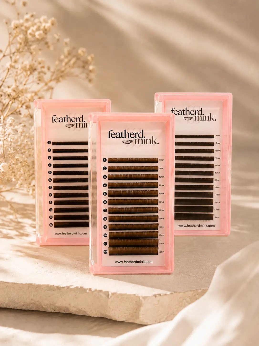 Cashmere Collection Lash Trays - Brown