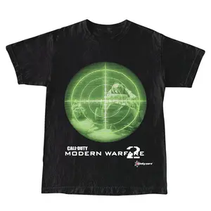 Call of Duty Modern Warfare 2 2009 Activision Video Game Promo T-Shirt Cotton Decoration