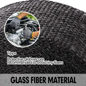 Exhaust Heat Wrap for Motorcycle Fiberglass Heat Shield Tape Black Knight Color Father's Day Gift for Men Heavy Duty Dashboard Decal Sticker