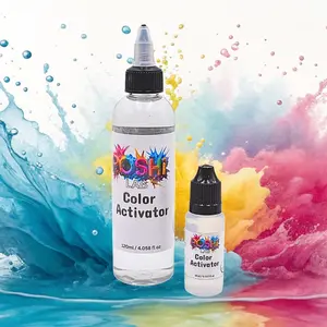 POSHI LAB Powder Activator - Small 15ml,Large 120ml Sizes for Cake Decorating & Culinary Applications - Vegan, Kosher Certified, Flavorless, Dries Clear