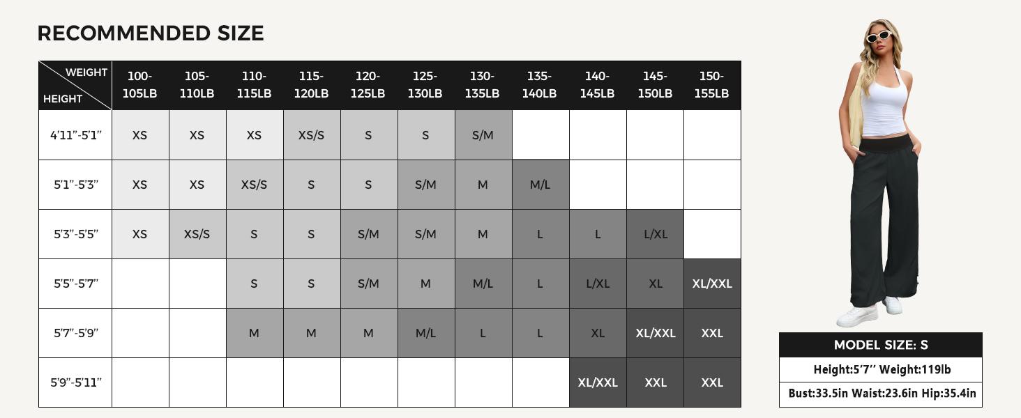 Fisoew Womens Wide Leg Pants Casual High Waist Baggy Track Pants Loose Fit Drawstring Cuffs Lounge Pant with Pockets