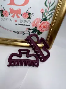 Midnight Matte Hair Clip Set – 6PCS