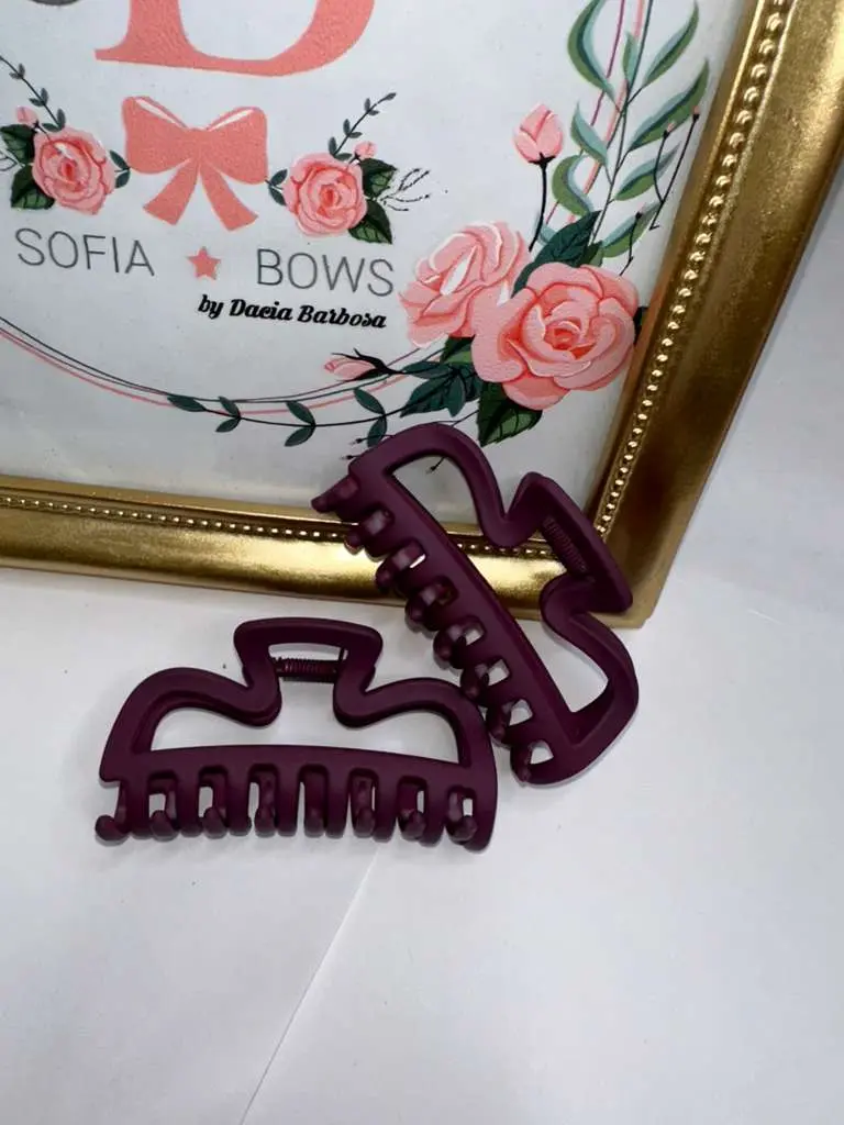 Midnight Matte Hair Clip Set – 6PCS