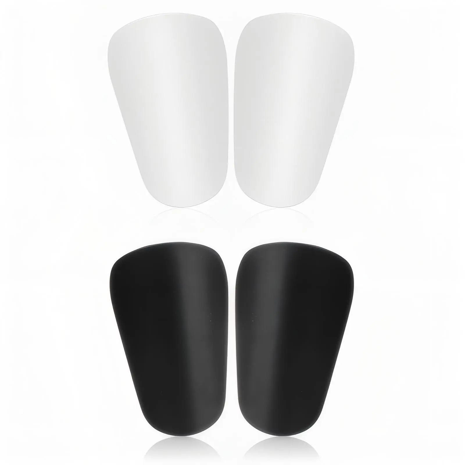 2-Pair Mini Soccer Shin Guards for Youth & Kids, Set with Hard PP Flexible Shell, Lightweight & Comfortable Anti-Injury Protective Gear with Shock Absorption, Grip Socks, Eva Foam