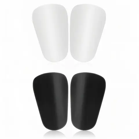 Youth & Kids 2-Pair Micro Football Shin Guards Set - Soccer Accessories, Athletic Protective Gear with Hard PP Flexible Shell, Lightweight Design, Shock Absorption, EVA Foam, Grip Socks, Small Fit, Injury Prevention Agile On-Field Gear