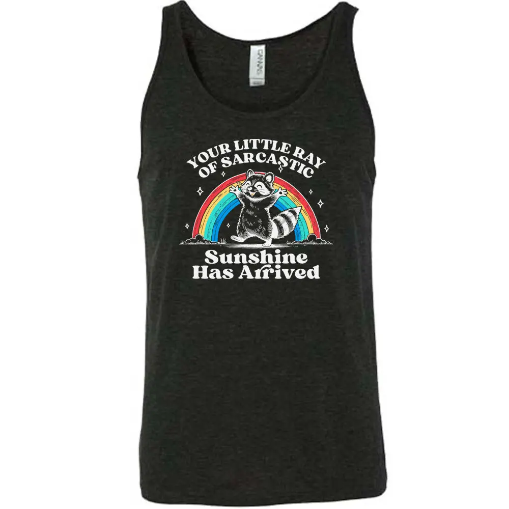 C V G Sarcastic Sunshine Unisex Workout Shirt, Fun Graphic T-Shirt & Tank Top Alternative with Comfortable Loose Fit Core Sleeveless Tank Sportswear Tank Top