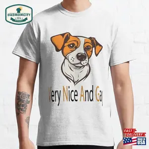 Very Nice And Gay Funny Dog Glasses Meme T-shirt Sweatshirt