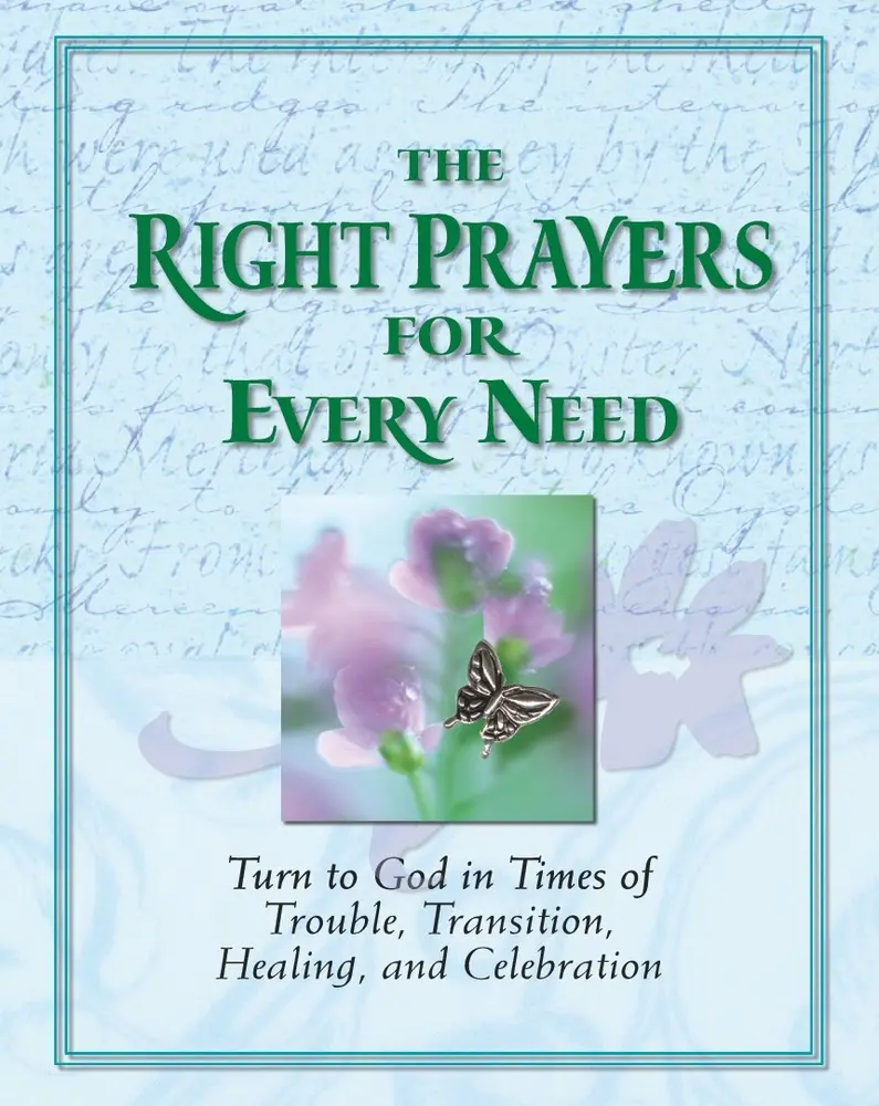 USED Book - The Right Prayers for Every Need (Deluxe Prayer Book) by Publications International Ltd (Hardcover) - english