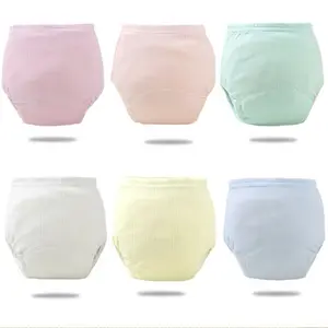 6pcs Baby Training Pants Washable Diaper Covers, Breathable Cloth Nappy Pockets for Infants, All-Seasons Comfort