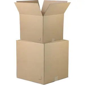 16"x12"x12" Brown/Kraft Corrugated Cardboard Shipping Boxes 25-Pack for Mailing, Packing, Moving & Storage, Durable Eco-Friendly Recyclable Boxes for Business & Home, Made in the USA