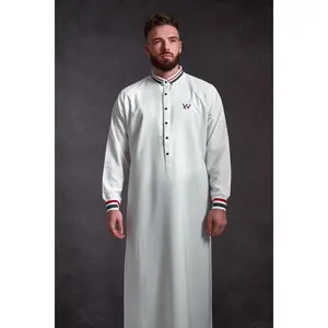 Freedom White Thobe - Elegant Designer Muslim Wear from London
