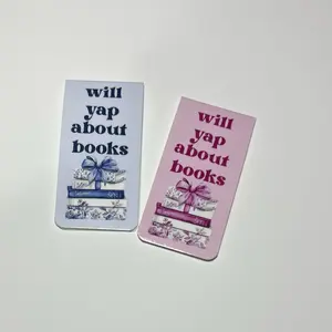 Will Yap About Books Bookmark | Custom Made Laminated Magnetic Bookmark | Gifts for Book Lovers and Readers | Trendy Bookmark