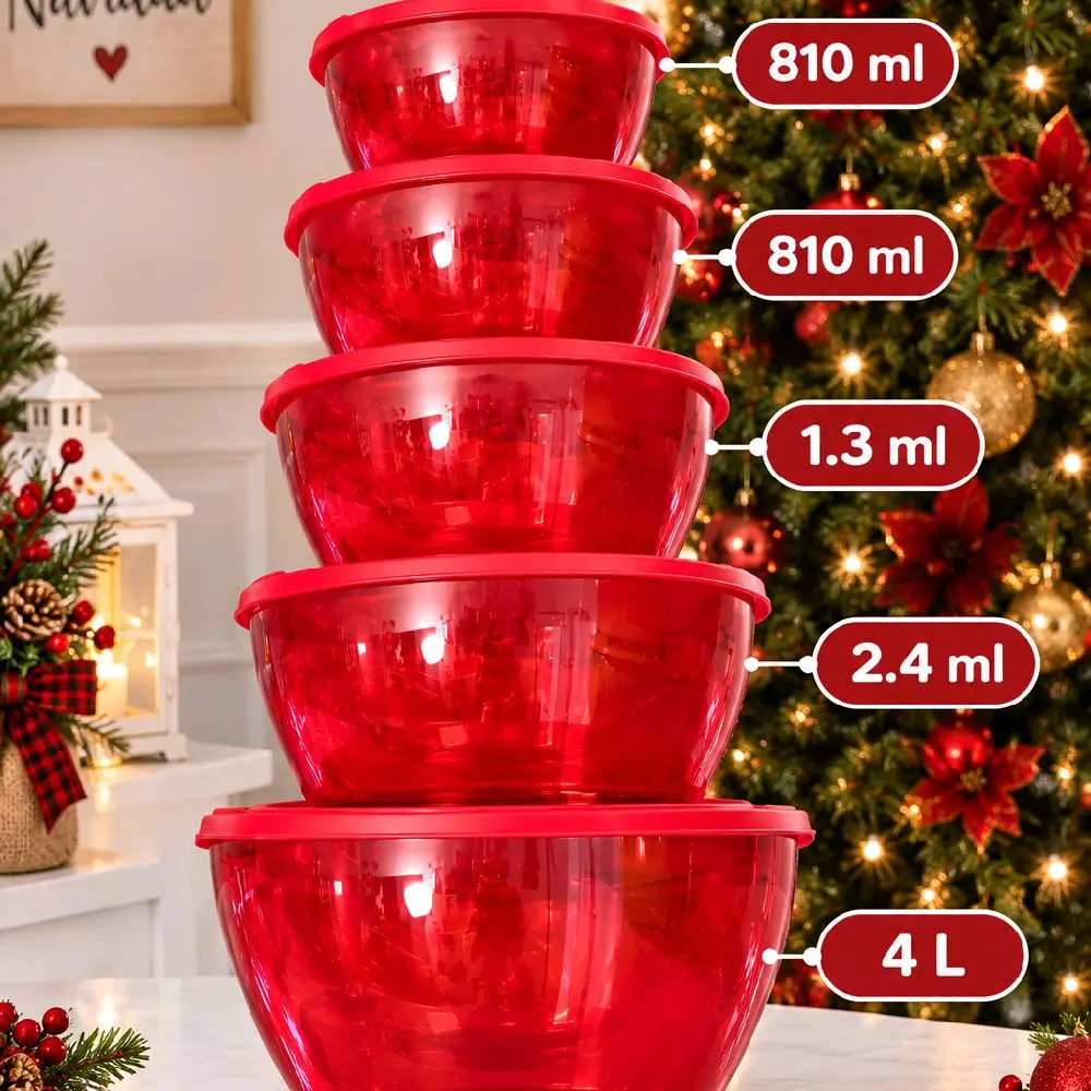 set of 5 food containers