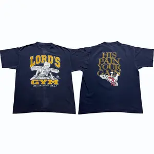 Vintage 1990s Lord's Gym Graphic Living Epistles T-Shirt, Jesus Tee, 90s Streetwear, His Pain Your Gain, Christian