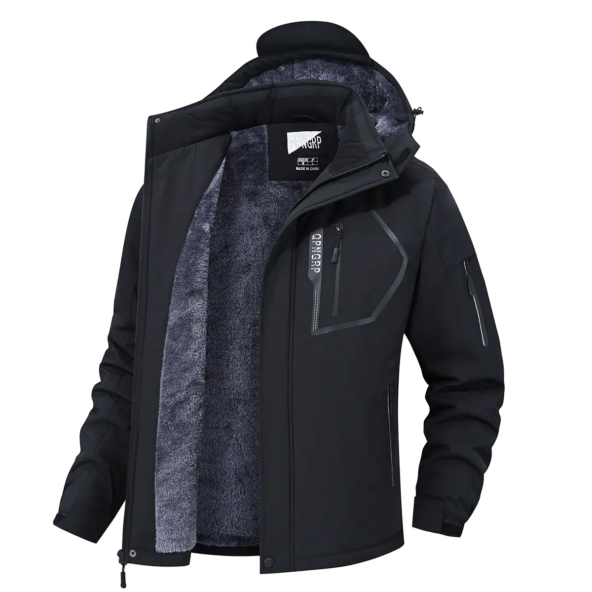 Men's Mountain Ski Jacket Waterproof Winter Coat Warm Snowboarding Jacket Snow Windbreaker Hooded for Hiking